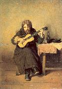 Perov, Vasily The Bachelor Guitarist oil on canvas